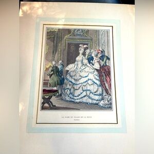Vintage  "La Dame du Palais de la Reine" (The Queen's Lady in Waiting).